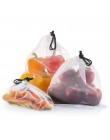 9 sztuk/zestaw Premium wielokrotnego użytku liny siatki torby z siatki kuchenny owoc warzyw torby do przechowywania zabawek etui