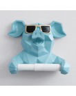 Głowa zwierzęcia statua figurka wiszące papierowe uchwyt toaleta toaleta ścienna Home Decor rolkę papieru pudełko na chusteczki 