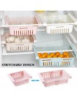 ABS Side Storage organizator stojaków regulowana lodówka uchwyt półki szuflada organizator do oszczędzenia miejsca owoce przekąs