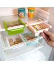 ABS Side Storage organizator stojaków regulowana lodówka uchwyt półki szuflada organizator do oszczędzenia miejsca owoce przekąs