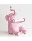 Statua zwierząt rzemiosło uchwyt na papier stół salon biuro restauracja do zawieszenia z papieru słoń/deer figurka home decor