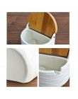 Kreatywny europejski ceramiczny flip słoik na przyprawy cruet sól przybory kuchenne pudełko do przypraw dozownik do sosów
