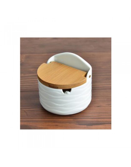 Kreatywny europejski ceramiczny flip słoik na przyprawy cruet sól przybory kuchenne pudełko do przypraw dozownik do sosów