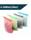 1500ml i 1000ml wielokrotnego użytku torby na pojemnik silikonowy na żywnosć | najlepsze forSandwich, płyn, przekąska, Lunch, ow