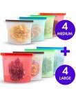 1000ml 1500ml schowek silikonowy worek wielokrotnego użytku pojemnik silikonowy na żywnosć torby na żywność Seal Ziplock zamraża