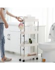 2/3/4 Layer ruchomy montaż plastikowa łazienka półka kuchenna do przechowywania Slim Slide Tower Rack oszczędność miejsca organi