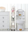 2/3/4 Layer ruchomy montaż plastikowa łazienka półka kuchenna do przechowywania Slim Slide Tower Rack oszczędność miejsca organi