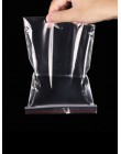 100 sztuk/partia PE samoprzylepne 6 przewody Ziplock Lock zip Poly wyczyść torby plastikowe torby do przechowywania żywności gru