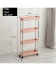 2/3/4 Layer ruchomy montaż plastikowa łazienka półka kuchenna do przechowywania Slim Slide Tower Rack oszczędność miejsca organi