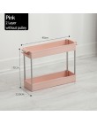 2/3/4 Layer ruchomy montaż plastikowa łazienka półka kuchenna do przechowywania Slim Slide Tower Rack oszczędność miejsca organi