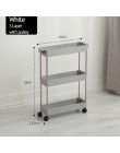 2/3/4 Layer ruchomy montaż plastikowa łazienka półka kuchenna do przechowywania Slim Slide Tower Rack oszczędność miejsca organi