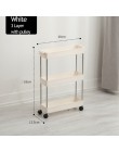 2/3/4 Layer ruchomy montaż plastikowa łazienka półka kuchenna do przechowywania Slim Slide Tower Rack oszczędność miejsca organi