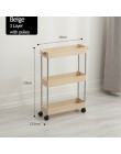2/3/4 Layer ruchomy montaż plastikowa łazienka półka kuchenna do przechowywania Slim Slide Tower Rack oszczędność miejsca organi