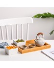 Twórczy ceramiczny bambus suszone owoce taca deserowa Multi płyta siatkowa strona główna taca na przekąski cukierki suszone owoc