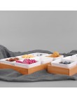 Twórczy ceramiczny bambus suszone owoce taca deserowa Multi płyta siatkowa strona główna taca na przekąski cukierki suszone owoc