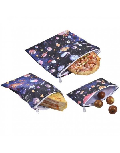 3 sztuk wielokrotnego użytku torebki na przekąski Sandwich chleb wodoodporna torba przyjazne dla środowiska torba ogrzewanie nar