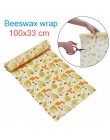 100x33cm wosk pszczeli folia spożywcza wielokrotnego użytku ekologiczne zrównoważone uszczelnienie silikonowe drzewo żywica olej