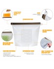 1000ml 1500ml Zip Lock hermetyczna uszczelka silikonowy worek wielokrotnego użytku pojemnik silikonowy na żywnosć torba do gotow