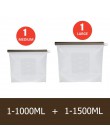 1000ml 1500ml Zip Lock hermetyczna uszczelka silikonowy worek wielokrotnego użytku pojemnik silikonowy na żywnosć torba do gotow