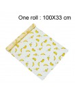 100x33cm wosk pszczeli folia spożywcza wielokrotnego użytku ekologiczne zrównoważone uszczelnienie silikonowe drzewo żywica olej