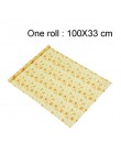 100x33cm wosk pszczeli folia spożywcza wielokrotnego użytku ekologiczne zrównoważone uszczelnienie silikonowe drzewo żywica olej
