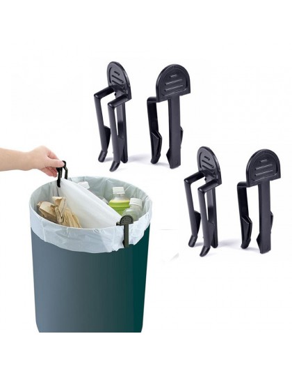 4 sztuk/partia praktyczne kosz na śmieci klipy plastikowe naprawiono worek na śmieci klip naprawiono kosz na śmieci uchwyt na to