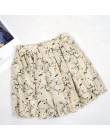 Luźne w stylu boho w kwiaty na co dzień kobiety szyfonowe szorty plus rozmiar spodenki w kropki lato M30270