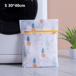 Ananas drukowanie zapinana na zamek worek siatkowy do prania poliester do prania netto torba dla bielizna skarpety mycie maszyna