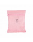 3 kolory haft worek na pranie chronione bielizna biustonosz skarpetki dedykowane pranie etui Zipper Mesh bielizna do prania bius