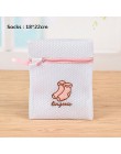 3 kolory haft worek na pranie chronione bielizna biustonosz skarpetki dedykowane pranie etui Zipper Mesh bielizna do prania bius