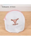 3 kolory haft worek na pranie chronione bielizna biustonosz skarpetki dedykowane pranie etui Zipper Mesh bielizna do prania bius