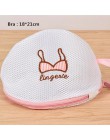 3 kolory haft worek na pranie chronione bielizna biustonosz skarpetki dedykowane pranie etui Zipper Mesh bielizna do prania bius