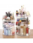 360 obracanie akrylowe kosmetyczne organizator na przybory do makijażu DIY odpinany Rangement Maquillage regulowany organizer na