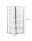 360 obracanie akrylowe kosmetyczne organizator na przybory do makijażu DIY odpinany Rangement Maquillage regulowany organizer na