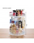 360 obracanie akrylowe kosmetyczne organizator na przybory do makijażu DIY odpinany Rangement Maquillage regulowany organizer na