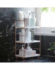 3/2 poziomów z miedzi do łazienki plated Shower Organizer półki do lądowania stojak do prania przenośne wielowarstwowe przechowy