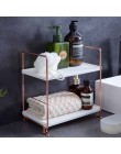 3/2 poziomów z miedzi do łazienki plated Shower Organizer półki do lądowania stojak do prania przenośne wielowarstwowe przechowy