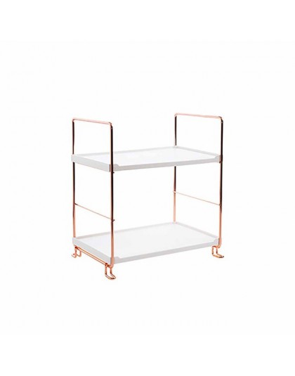 3/2 poziomów z miedzi do łazienki plated Shower Organizer półki do lądowania stojak do prania przenośne wielowarstwowe przechowy
