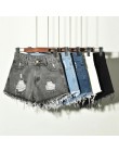 2020 sexy letnie spodenki jeansowe damskie wysokiej talii szorty dżinsowe kobiece luźne dżinsy z dziurami spodenki z kieszeniami