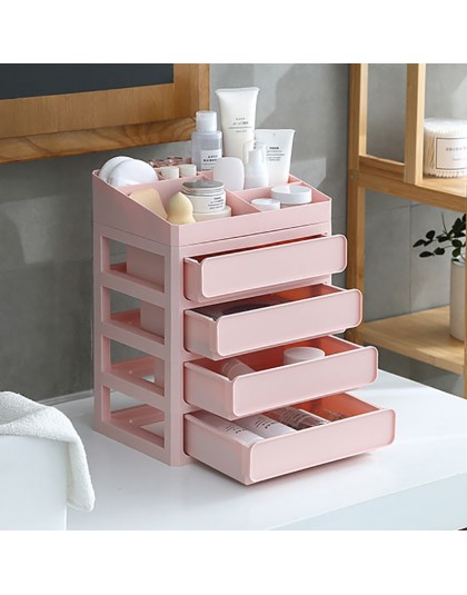 Organizator na przybory do makijażu organizer na kosmetyki na przechowywanie kosmetyków pojemnik na biżuterię pulpit DIY wielowa