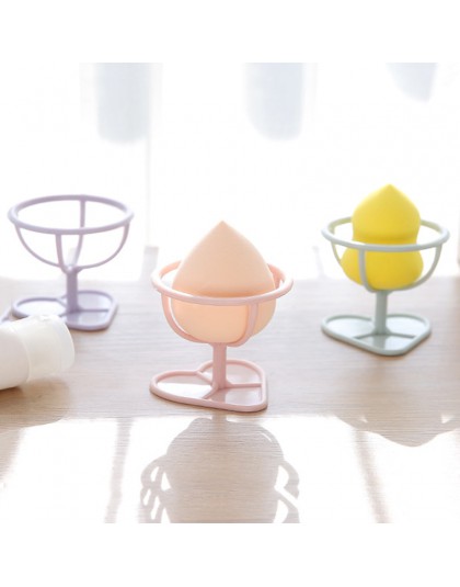 1 PC uroda makijaż podkład w płynie Powder Egg Puff stojąca półka zestawy narzędzi uchwyty do przechowywania produktów stojaki l