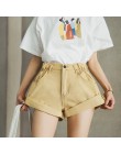 WENYUJH Vintage wysokiej talii spodenki jeansowe kobiet 2020 koreański styl wygodne szorty dżinsy letnie seksowne krótkie spodni