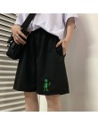 Koreańska fala kosmici Harajuku Vintage casual dropshipping regularne luźne duże rozmiary proste BF pantalones jogger spodenki r