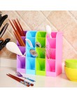 1PC plastikowy schowek na biurko 4 siatki długopis zastawa stołowa organizator Box przechowywanie kosmetyków wykończenie Box akc