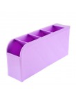 1PC plastikowy schowek na biurko 4 siatki długopis zastawa stołowa organizator Box przechowywanie kosmetyków wykończenie Box akc