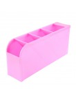 1PC plastikowy schowek na biurko 4 siatki długopis zastawa stołowa organizator Box przechowywanie kosmetyków wykończenie Box akc