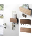 Wieszak na klucze dekoracyjny prosty mały hak ścienny oszczędność miejsca łatwa instalacja strona główna Vintage drewniane drzwi