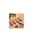 10 sztuk wieszak na ubrania wieszaki Vintage Bronze Wall Hook rustykalny klucz płaszcz torba wieszak na kapelusze rustykalne wie