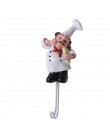 Cartoon Chef Shape haki ze stali nierdzewnej wysokie lepkie ściany drzwi ubrania wieszak na płaszcze i kapelusze kuchnia łazienk