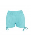 Nowe spodenki Booty damskie letnie seksowne spodenki jogga do biegania sportowego Push up Slim elastyczny, wysoki stan treningu 